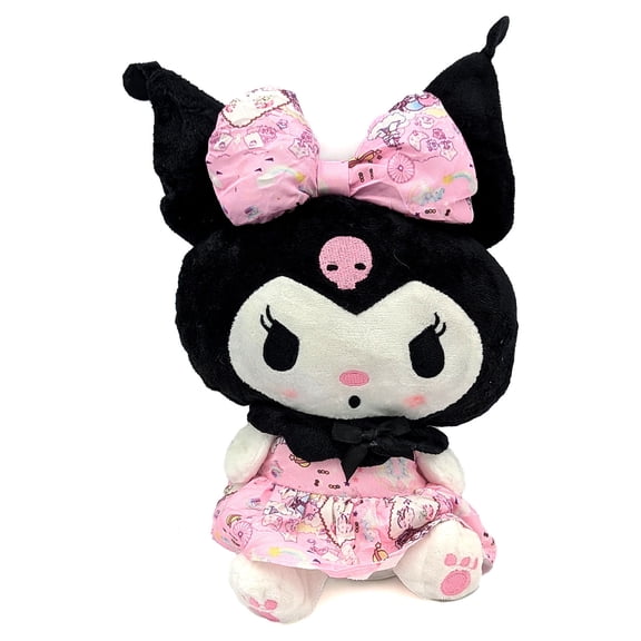 Kuromi Pink Dress - Hello Kitty 10" Plush