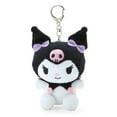 thumbnail image 1 of Kuromi Plush Backpack Clip Keychain Sanrio Classic Series, 1 of 3