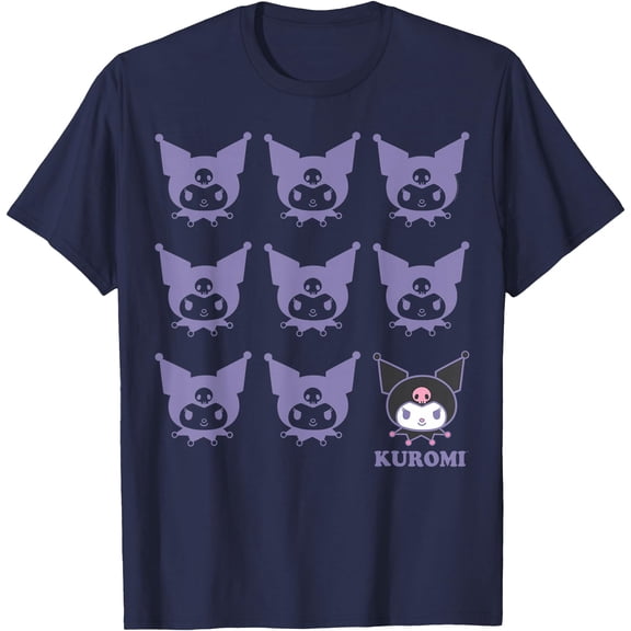 Kuromi Real One DTG Print Unisex T-Shirt,Navy Color,Size 3XL