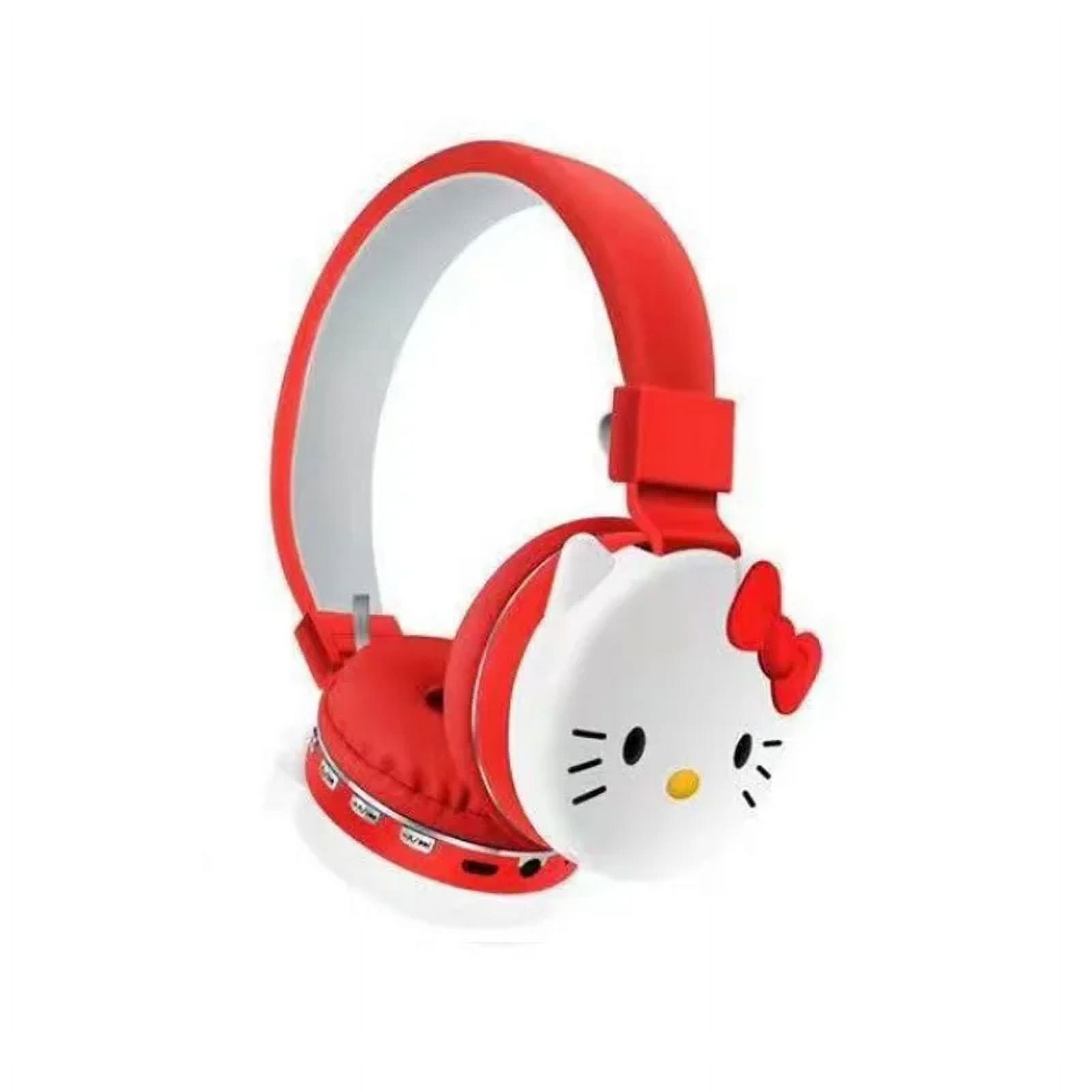 Kuromi Sanrio Bluetooth Headphone Wireless Headsets with Mic Foldable Lightweight Earphone for Phones Laptop Cartoon