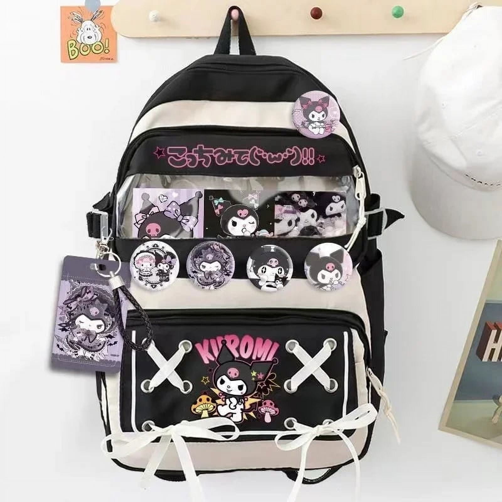 Kuromi Sanrio Mochilas, My Melody Anime Backpack Student Junior High