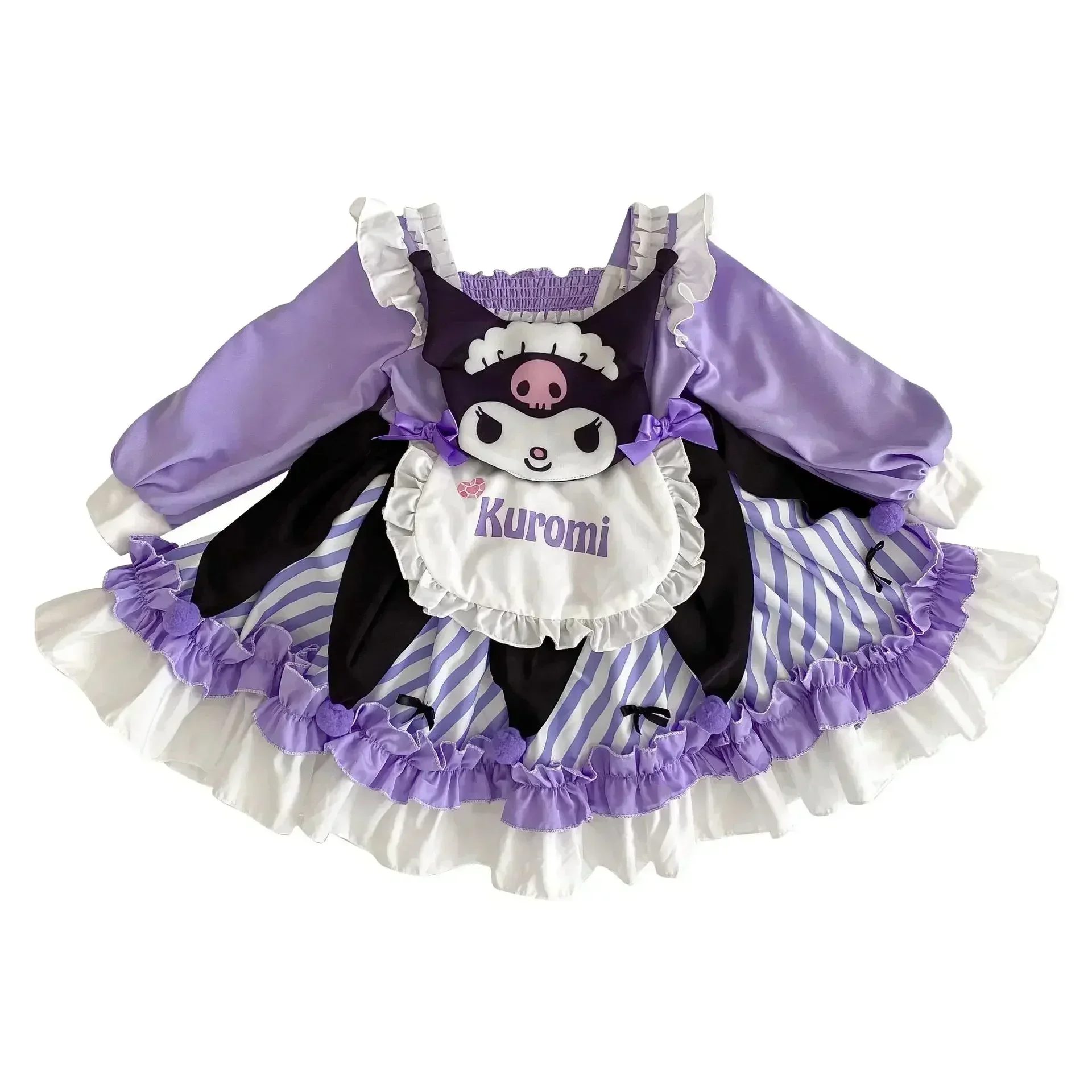 Kuromi Sanrio My Melody Cute Kids Cartoon Dress Girls Short Sleeve ...
