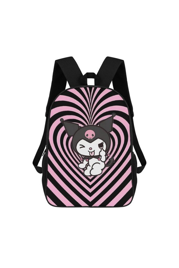 Kuromi Backpack Middle Bookbag Laptop Lightweight Durable Bookbag Travel Back Pack for Women Men Teens 17 Inches