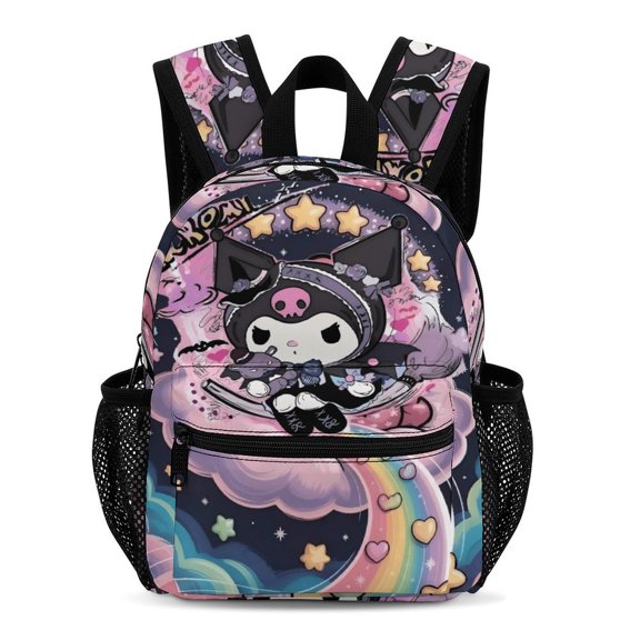 Kuromi Simple And Modern 13-Inch Backpack Travel Bag 33.5x25x13.5cm