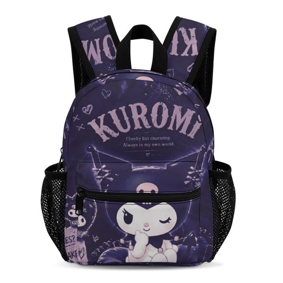 Kuromi Simple And Modern 13-Inch Backpack Travel Bag 33.5x25x13.5cm