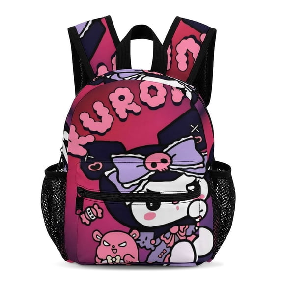 Kuromi Simple And Modern 13-Inch Backpack Travel Bag 33.5x25x13.5cm