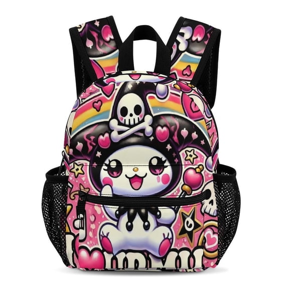 Kuromi Simple And Modern 13-Inch Backpack Travel Bag 33.5x25x13.5cm