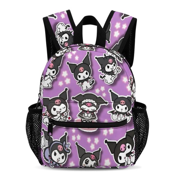 Kuromi Simple And Modern 13-Inch Backpack Travel Bag 33.5x25x13.5cm