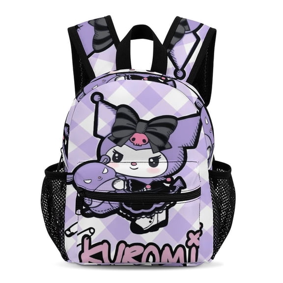 Kuromi Simple And Modern 13-Inch Backpack Travel Bag 33.5x25x13.5cm