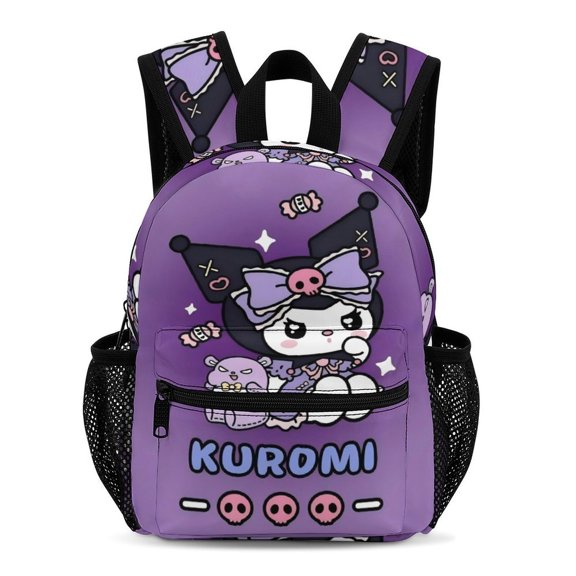Kuromi Simple And Modern 13-Inch Backpack Travel Bag 33.5x25x13.5cm