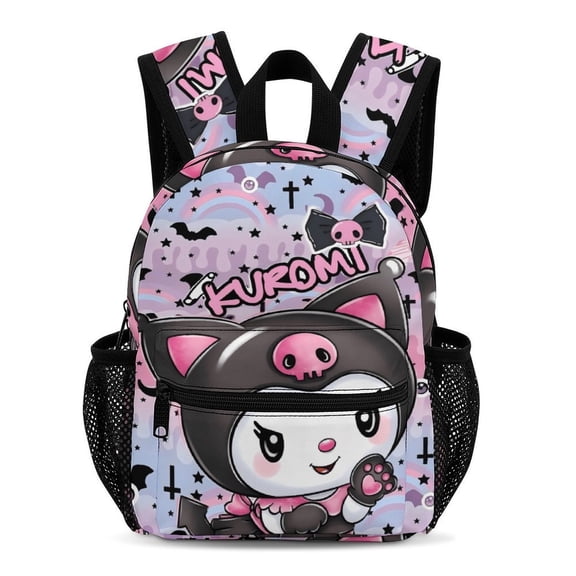 Kuromi Simple And Modern 13-Inch Backpack Travel Bag 33.5x25x13.5cm