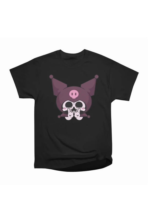 Kuromi Skull T-Shirt Tee Gift For Him Merch For Her Apparel For Friend