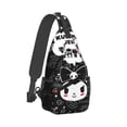 thumbnail image 1 of Kuromi Sling Bag Crossbody Sling Backpack Chest Bag Daypack Purses Shoulder Bag For Women Men Travel Hiking, 1 of 7