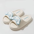 thumbnail image 1 of Kuromi Slippers Women Girls Cute Kuromi Pillow Slides Thick Sole Kawaii Non Slip Quick Drying Preppy Shower Bathroom Sandals Outdoor, 1 of 4