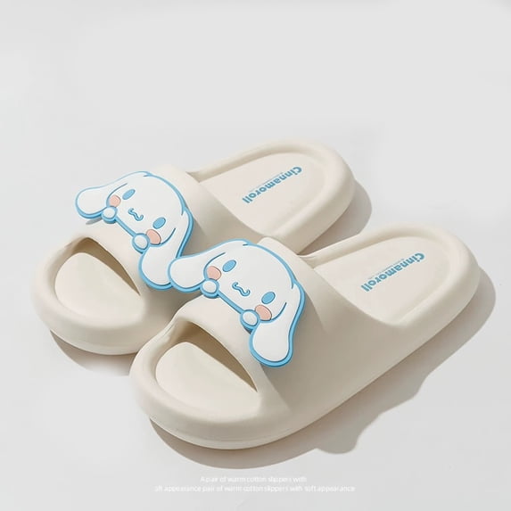 Kuromi Slippers Women Girls Cute Kuromi Pillow Slides Thick Sole Kawaii Non Slip Quick Drying Preppy Shower Bathroom Sandals Outdoor