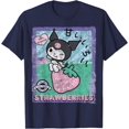 thumbnail image 1 of Kuromi Strawberry Picking Strawberries Farm DTG Print Unisex T-Shirt, 1 of 5