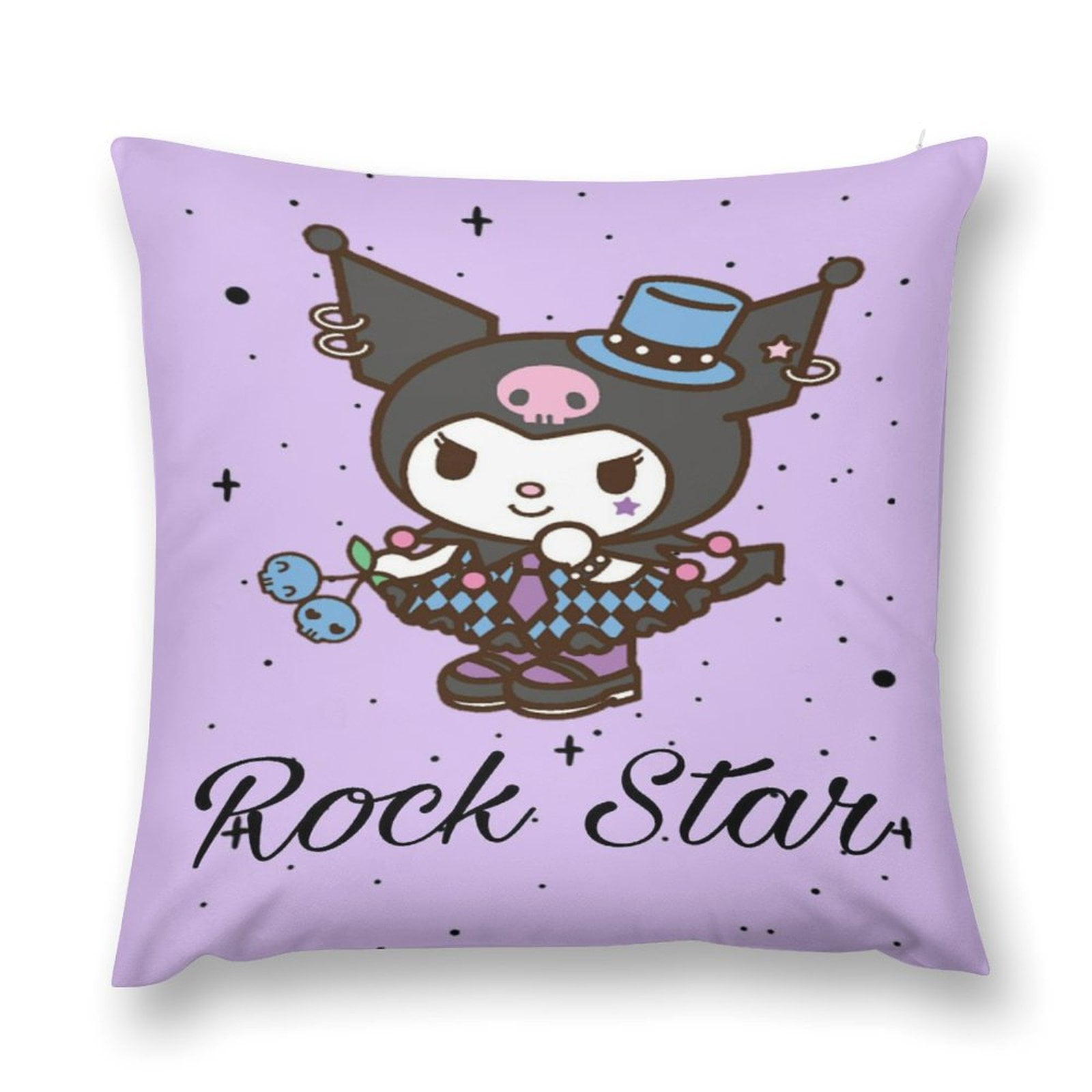 Kuromi Throw Pillow Covers Cartoon Pillow Case Square Cushion Cases