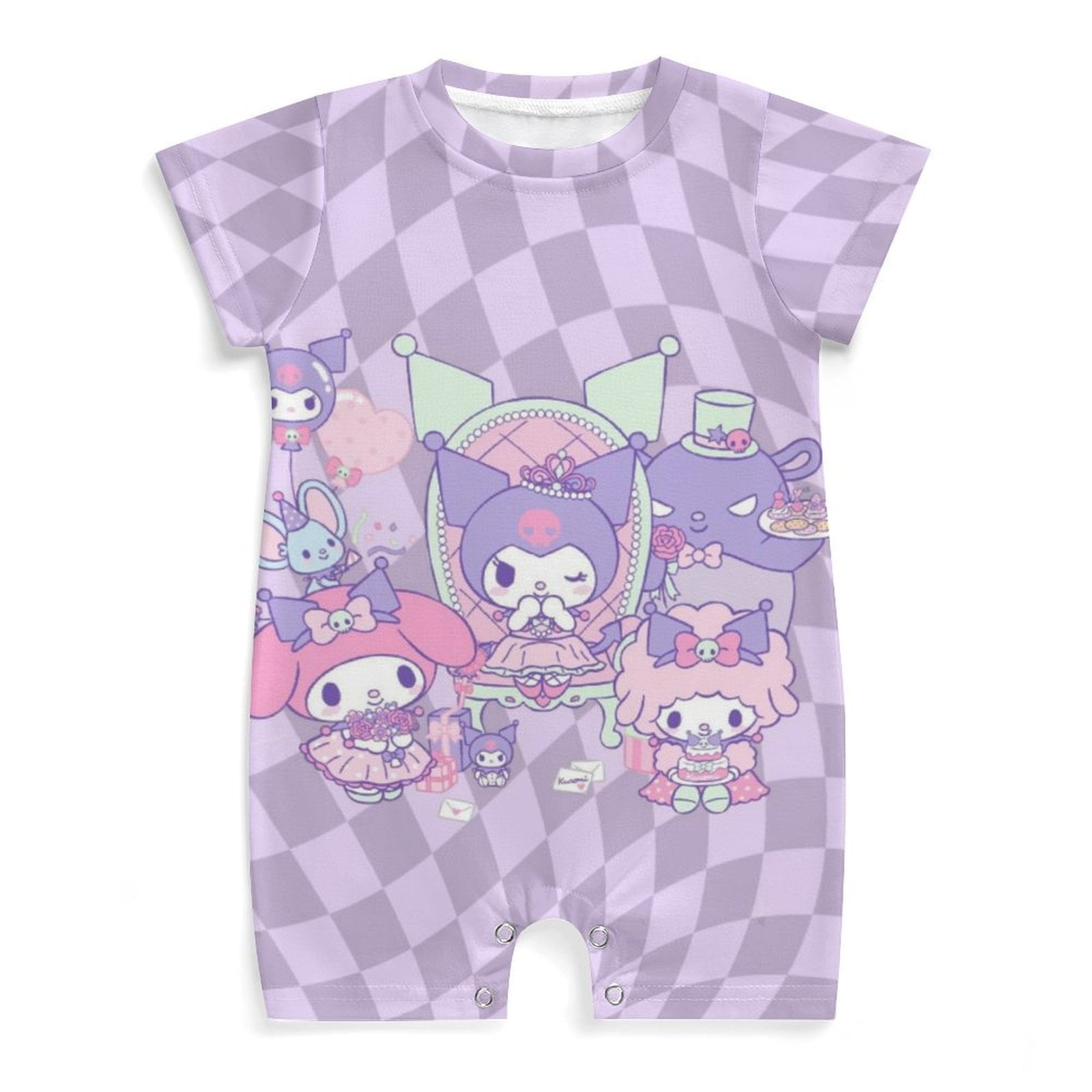 1番人気 Nommi 米宝 Nommi babyくろ Berry Jumpo Kuromi Unisex Baby Boy Girl Jumpsuit Romper Bodysuit