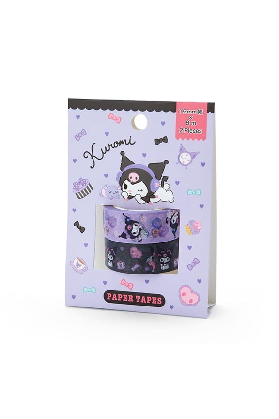 Kuromi Washi Tape Set of 2 Sanrio Stationery