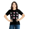 thumbnail image 1 of Kuromi and My Melody Women’s Graphic Tee with Short Sleeves, Sizes XXS-XXL, 1 of 3