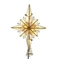 thumbnail image 1 of Kurt Adler 10.5-Inch 10-Light LED Capiz Bethlehem Star Tree Topper, 1 of 8