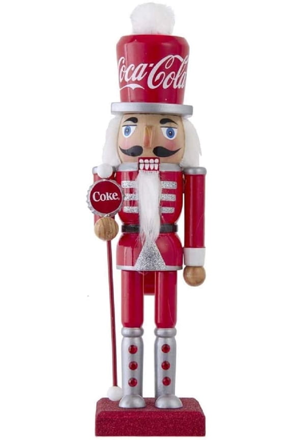 Kurt Adler 10-Inch Wooden Coca-Cola Nutcracker