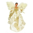 thumbnail image 1 of Kurt Adler 10-Light 12-Inch Ivory and Gold Black Angel Treetop, 1 of 13