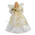 thumbnail image 1 of Kurt Adler 10-Light 9-Inch Ivory and Gold Angel Treetop, 1 of 7
