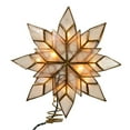 thumbnail image 1 of Kurt Adler 10-Light Capiz Clear Star Treetop, 1 of 4