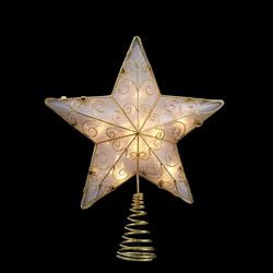 Kurt Adler 10/L Gold Reflector Star Tree Topper