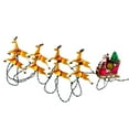 thumbnail image 1 of Kurt Adler UL 10-Light Santa Sleigh and Eight Reindeer Light Set, 1 of 7