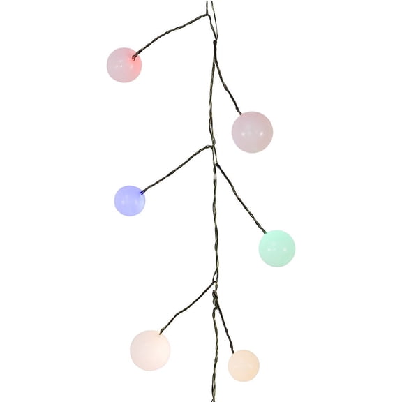 Kurt Adler 100-Light 8-Foot Multicolored LED Bead Cluster Garland