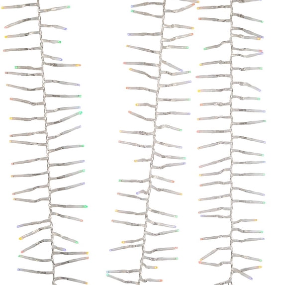 Kurt Adler 1000-Light 32.8-Foot Multicolored LED Cluster Garland