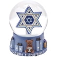 thumbnail image 1 of Kurt Adler 100MM Musical Hanukkah Star of David Waterglobe, 1 of 2