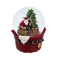 thumbnail image 1 of Kurt Adler 100MM Musical Santa Basket Water Globe, 1 of 3