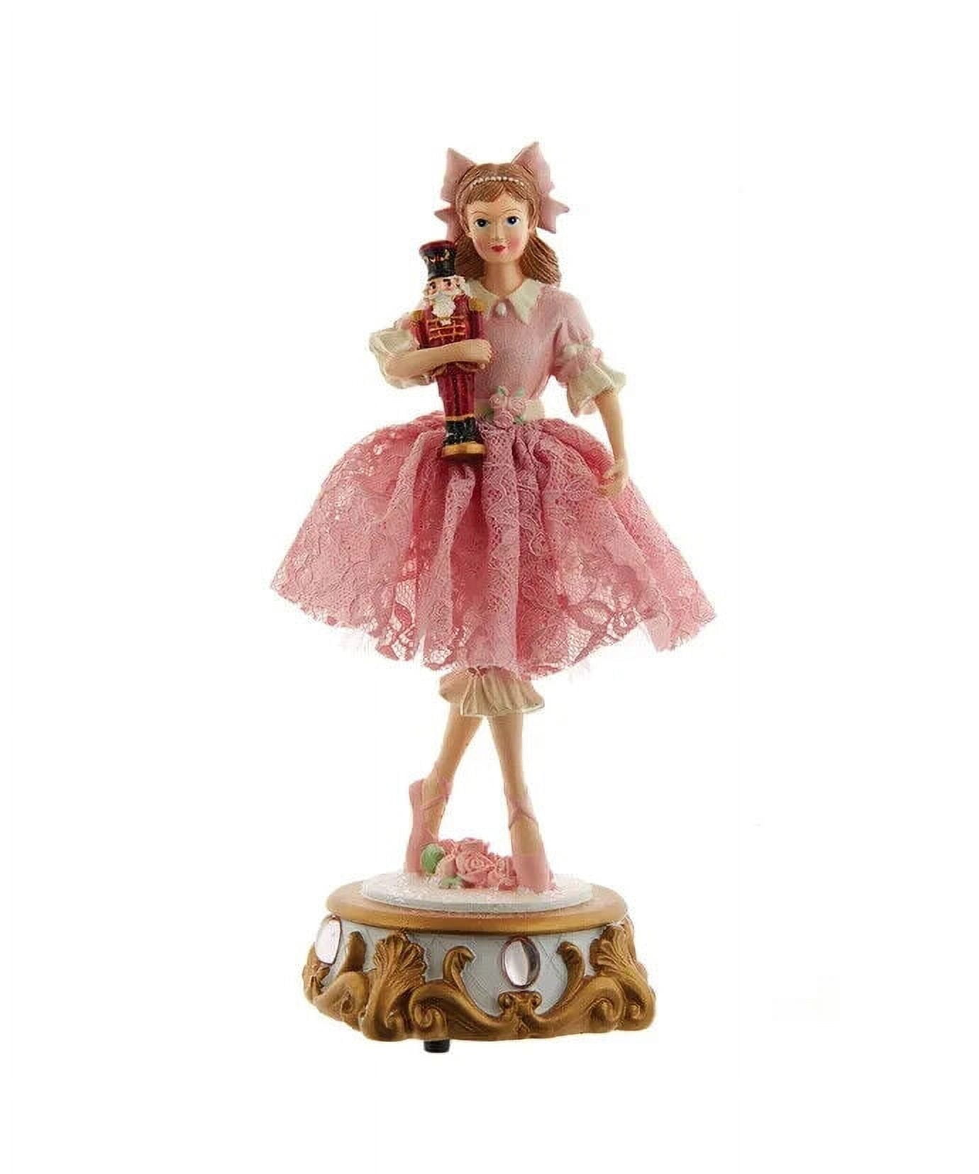 Clara Ballet Nutcracker Musical Table Piece in Pink Lace
