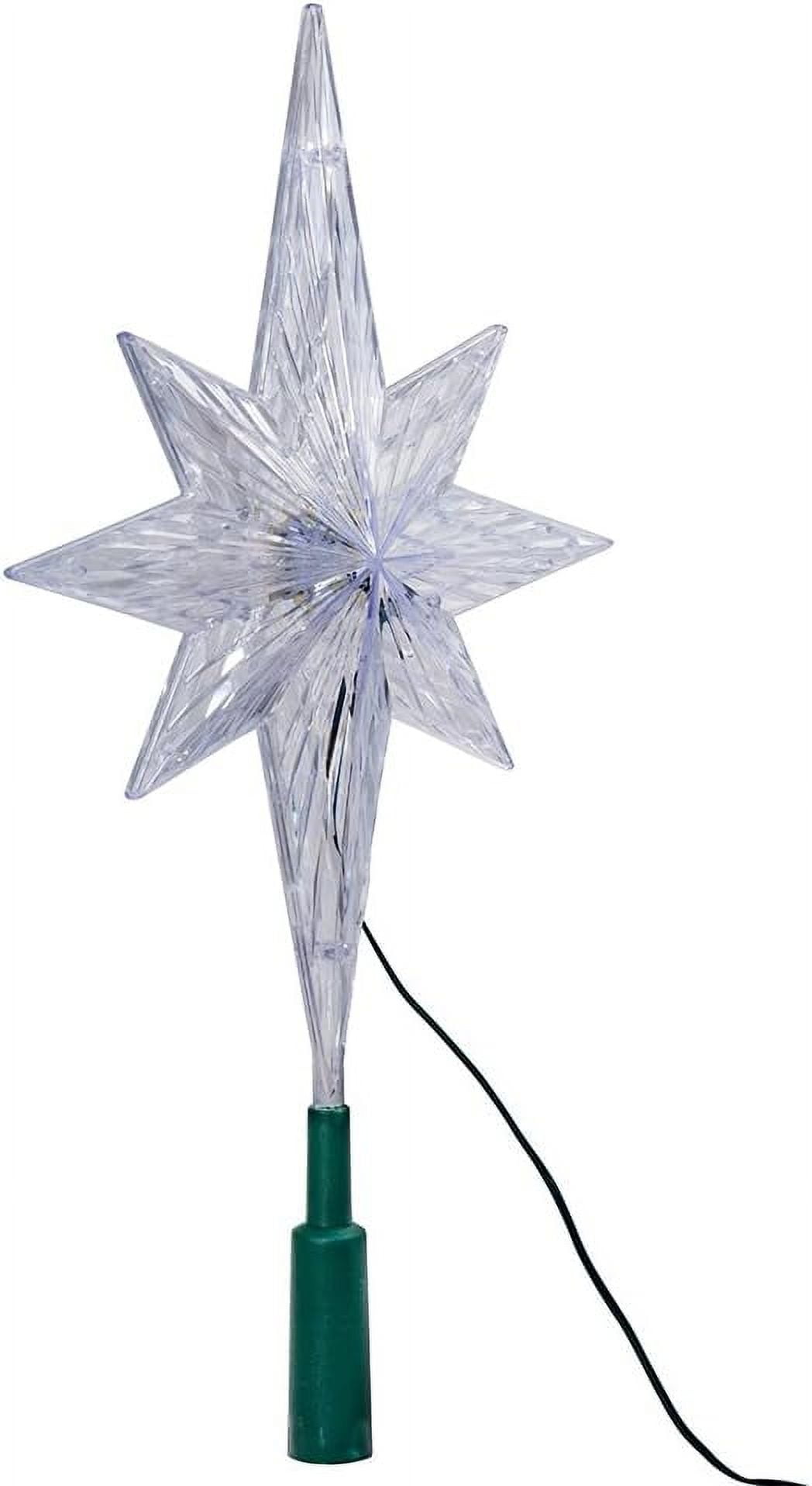 Kurt Adler 11.25-Inch UL Polar Star Treetop with LED Color