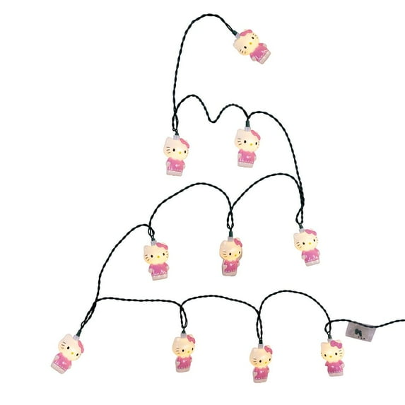 Kurt Adler 11.5-Foot 10-Light Battery Operated Hello Kitty LED Light Set