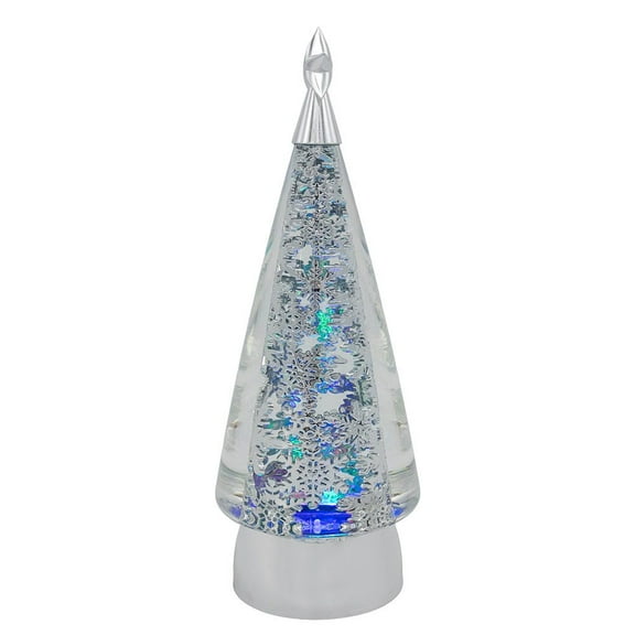 Kurt Adler 11.5-Inch Battery-Operated USB LED Rotating Christmas Tree