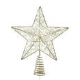 thumbnail image 1 of Kurt Adler 11.8-Inch Battery Operated 5-Point Metal Star Tree Topper, 1 of 7