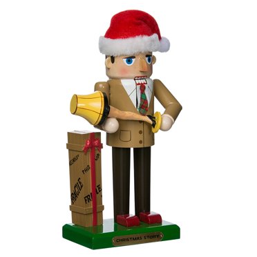 Kurt Adler 11-Inch Teddy Bear Nutcracker | Whimsical Holiday Decoration With Furry Texture & Classic Design