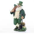 thumbnail image 1 of Kurt Adler 11-Inch Fabriché™ Musical Irish Santa With Dog and Walking Cane, 1 of 2