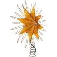 thumbnail image 1 of Kurt Adler 12-Inch 10-Light 8-Point Capiz Gold Star Treetop, 1 of 2
