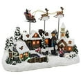 thumbnail image 1 of Kurt Adler 12-Inch Battery Operated Musical LED Village with Santa and Deer, 1 of 4