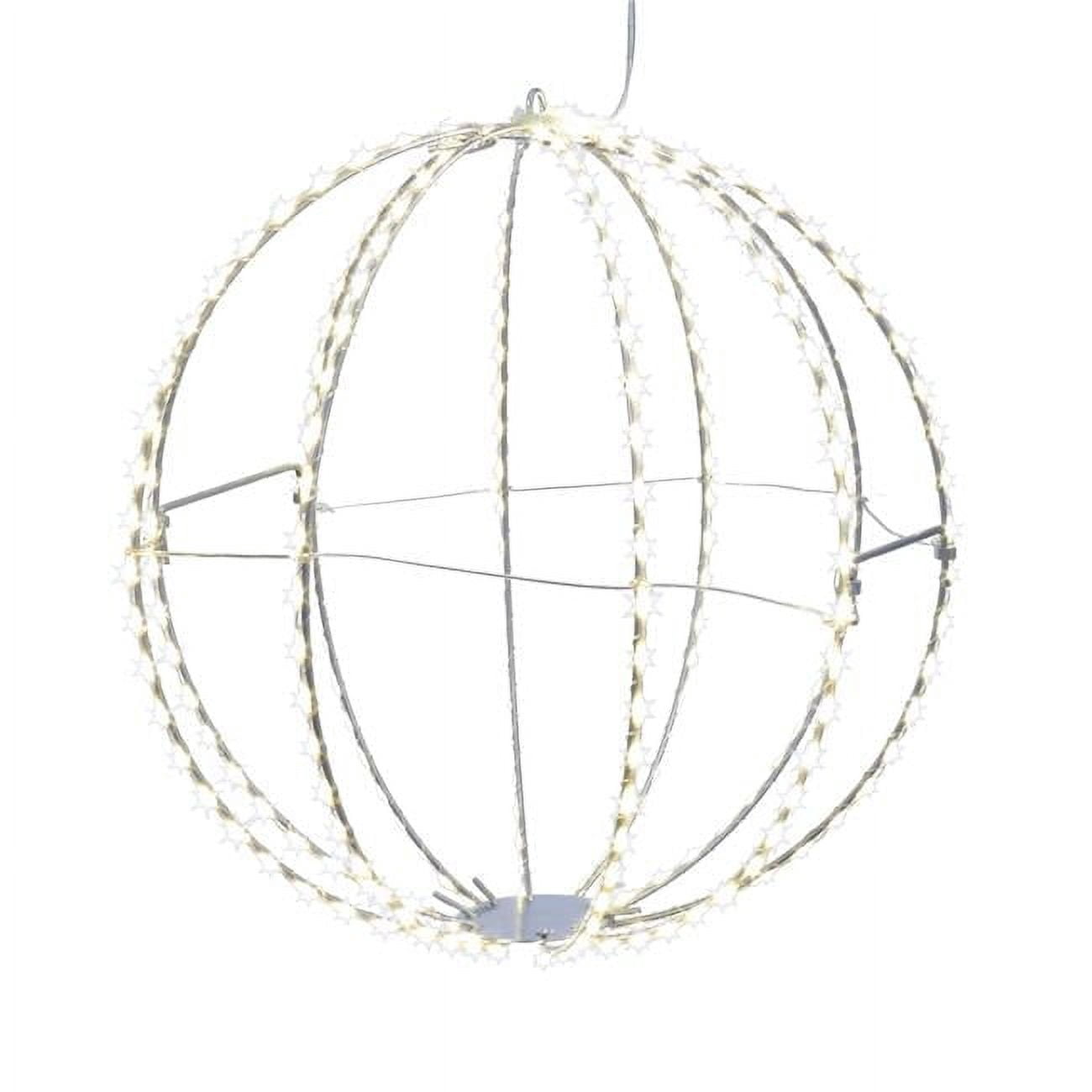 Kurt Adler 12-Inch Warm White LED Foldable Metal Sphere - Walmart.com