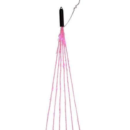 Kurt Adler 120-Light Pink Fuzzy Multi Strand LED Set