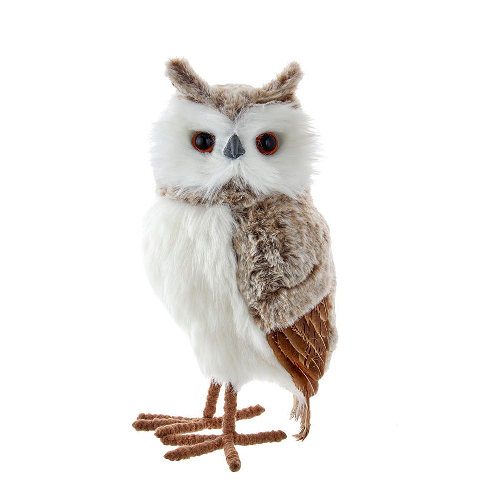 Kurt Adler 13.5-Inch Gray and Brown Owl Ornament