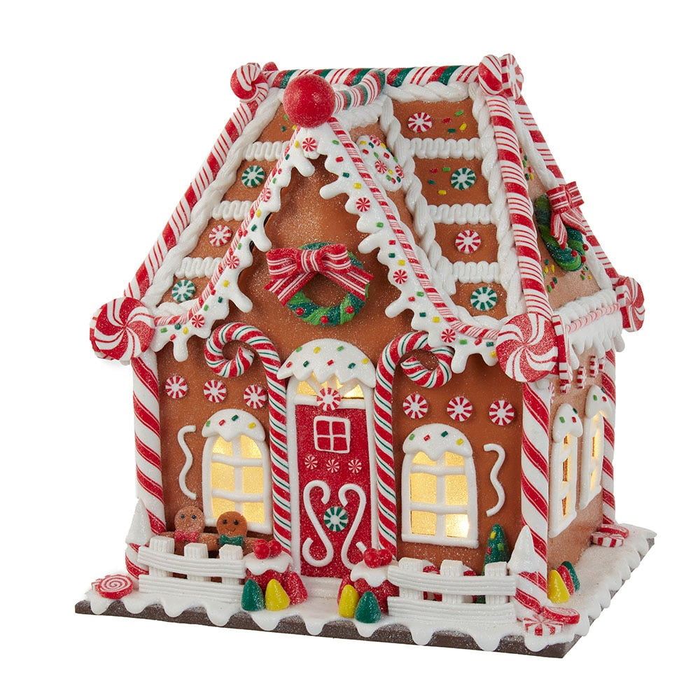 Kurt S. Adler Battery-Operated LED Light and Timer Gingerbread House ...