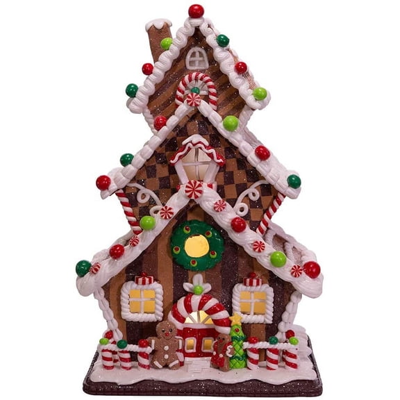 Kurt Adler 13-Inch Gingerbread Cookie 3-Layered LED House