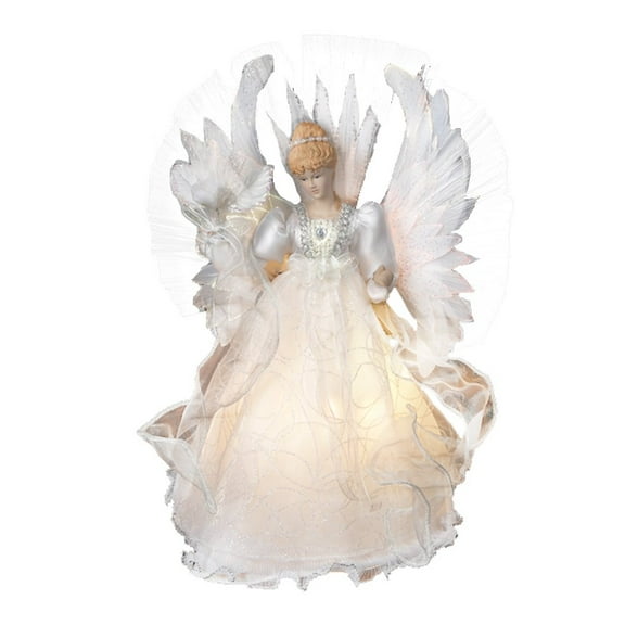 Kurt Adler 14-Inch Multi Fiberoptic Angel Treetop
